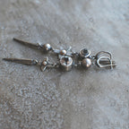 Argent Boucle d'oreille artisanal délicat