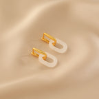 Argent Boucle d'oreille artisanal délicat