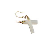 Argent Boucle d'oreille artisanal délicat