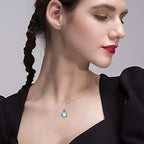 Argent Collier magnifique au style unique