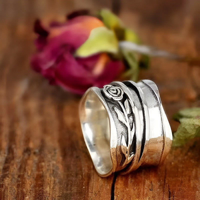 Argent Bague artisanal délicat