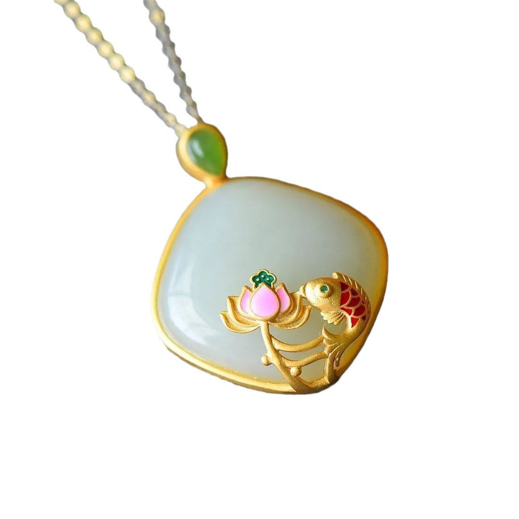 Argent Collier magnifique au style unique