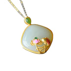 Argent Collier magnifique au style unique