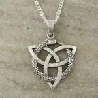 Argent Collier vintage fait main