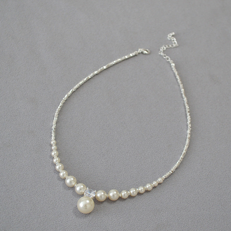 Argent Collier artisanal délicat