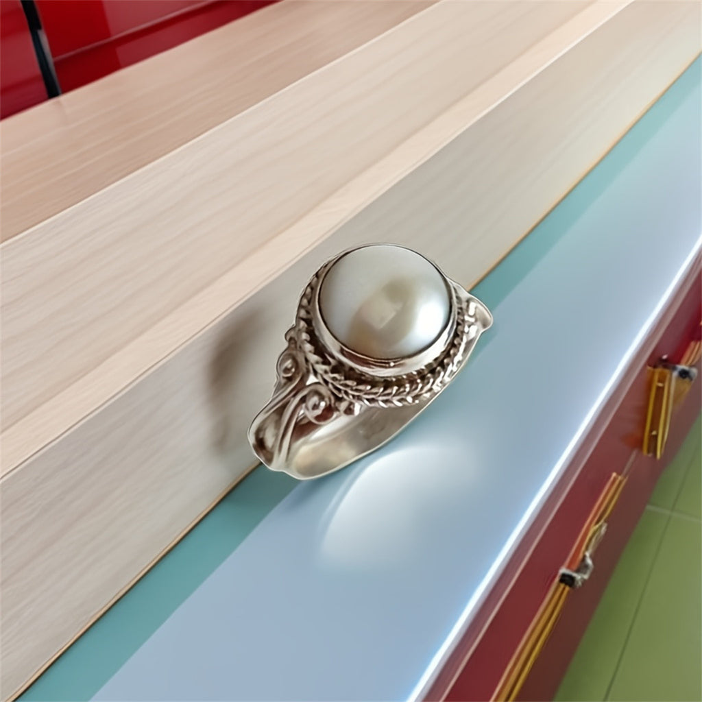 Argent Bague artisanal délicat