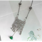 Argent Collier magnifique au style unique