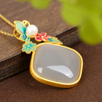 Argent Collier vintage fait main