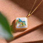 Argent Collier magnifique au style unique