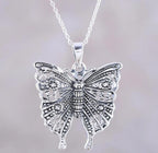 Argent Collier vintage fait main