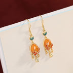 Argent Boucle d'oreille artisanal délicat