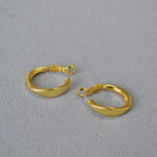 Argent Boucle d'oreille artisanal délicat