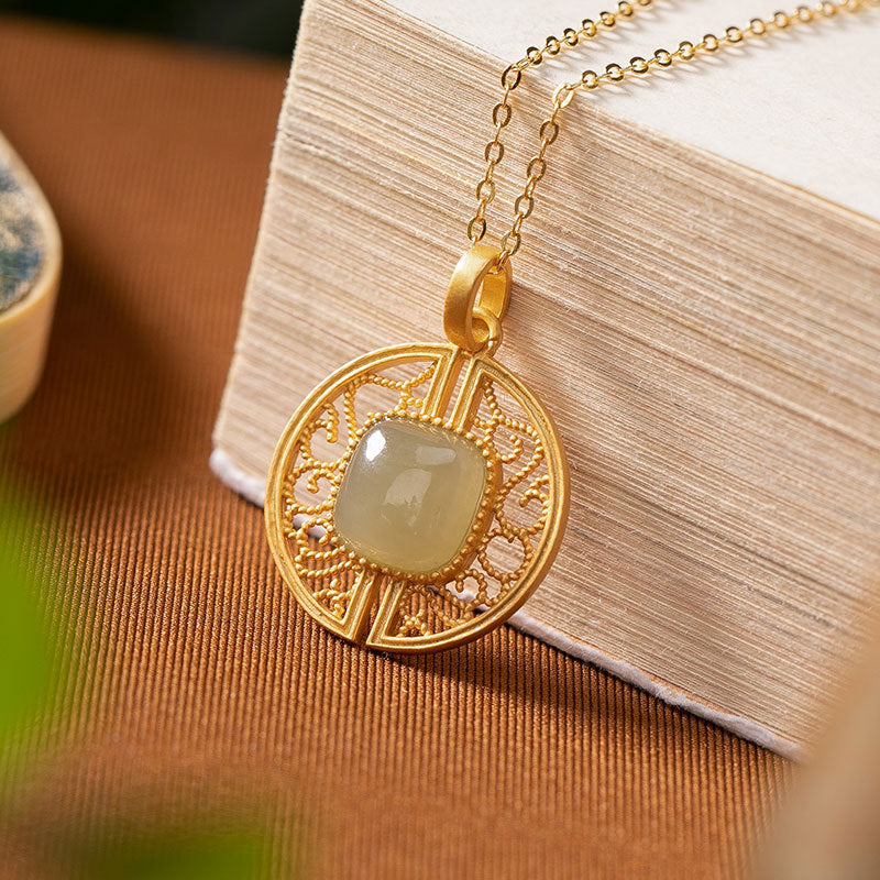 Argent Collier magnifique au style unique