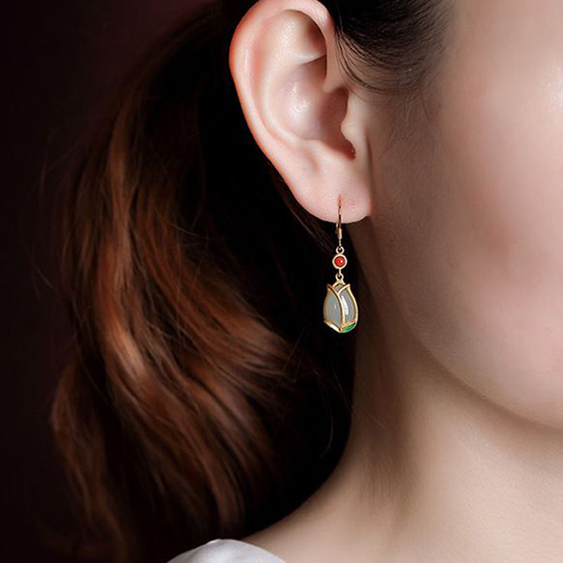 Argent Boucle d'oreille charmant pour toute occasion