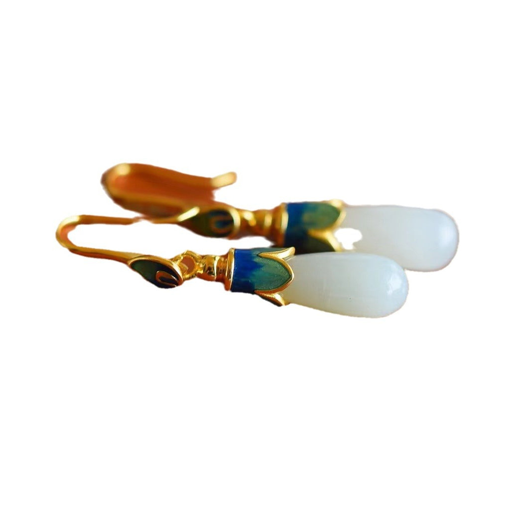 Argent Boucle d'oreille artisanal délicat