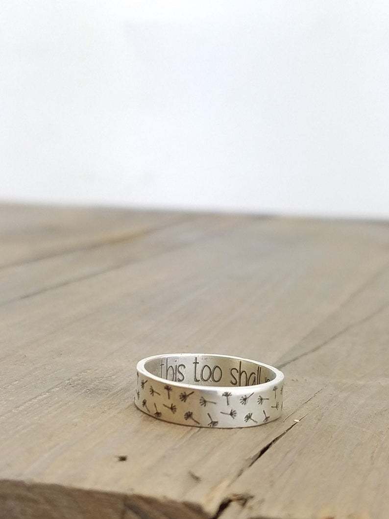 Argent Bague artisanal délicat