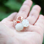 Argent Boucle d'oreille artisanal délicat