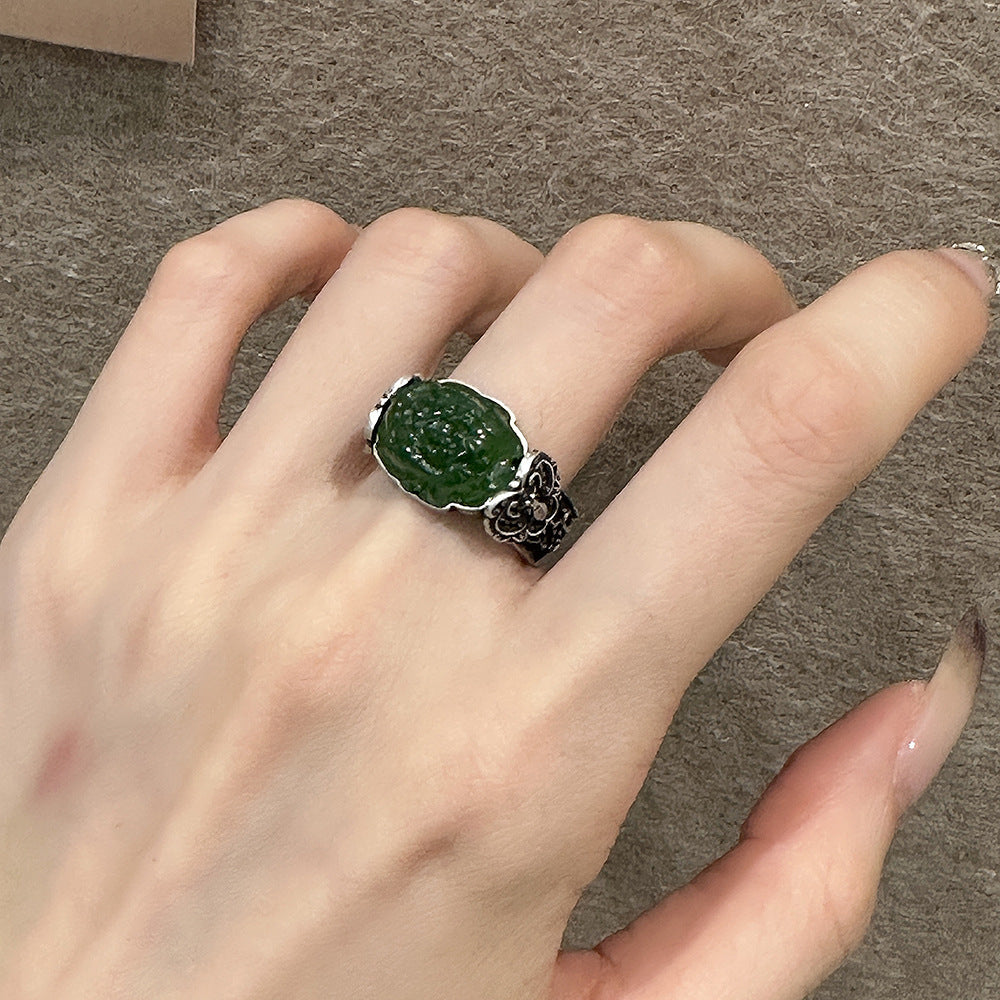 Argent Bague artisanal délicat