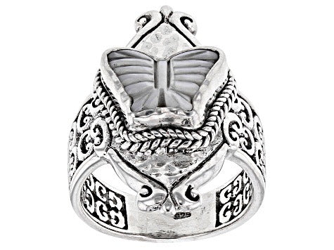 Argent Bague artisanal délicat