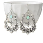 Argent Boucle d'oreille artisanal délicat