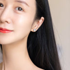 Argent Boucle d'oreille artisanal délicat