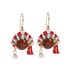 Argent Boucle d'oreille artisanal délicat