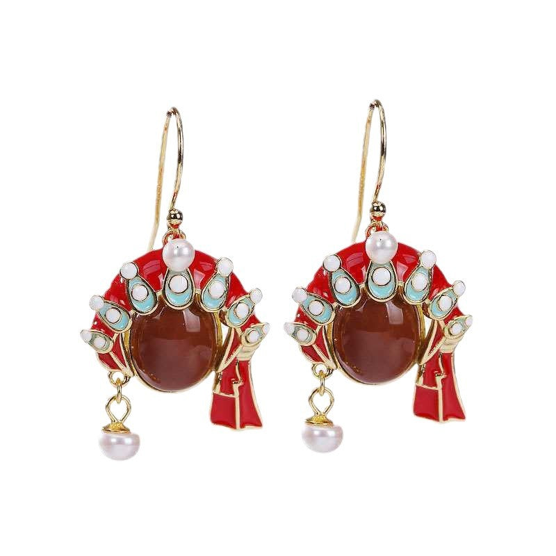 Argent Boucle d'oreille artisanal délicat