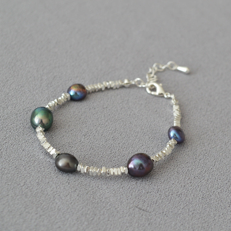 Argent Collier magnifique au style unique