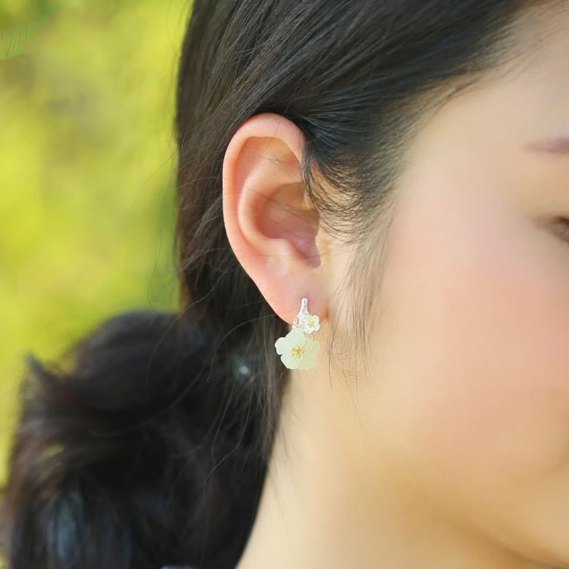 Argent Boucle d'oreille charmant pour toute occasion