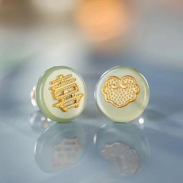 Argent Boucle d'oreille artisanal délicat