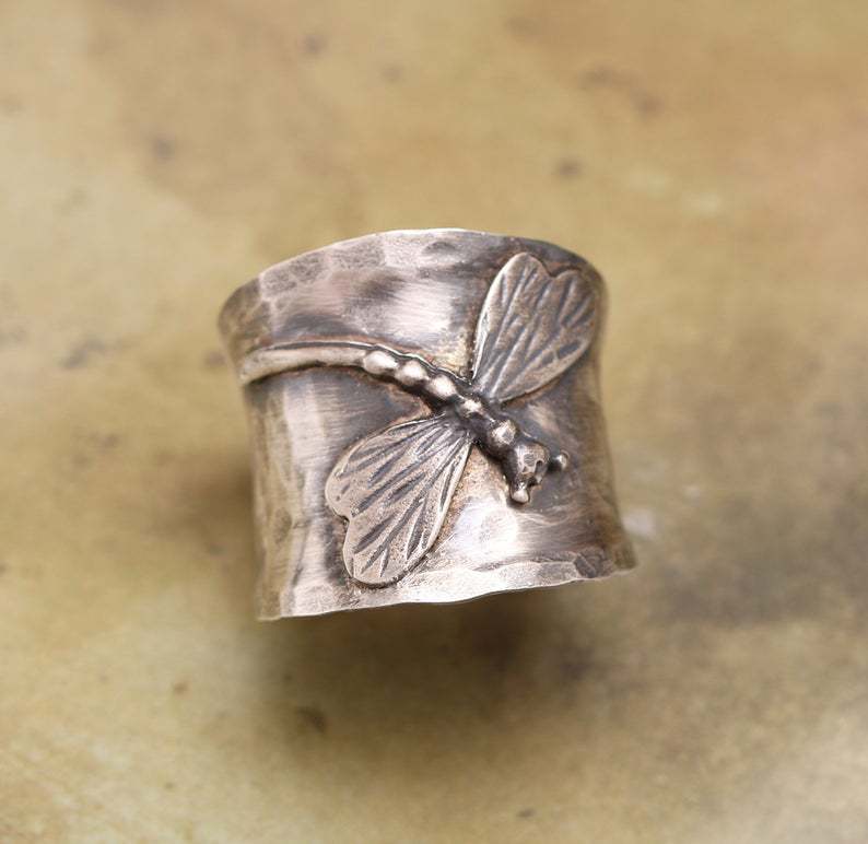 Argent Bague artisanal délicat