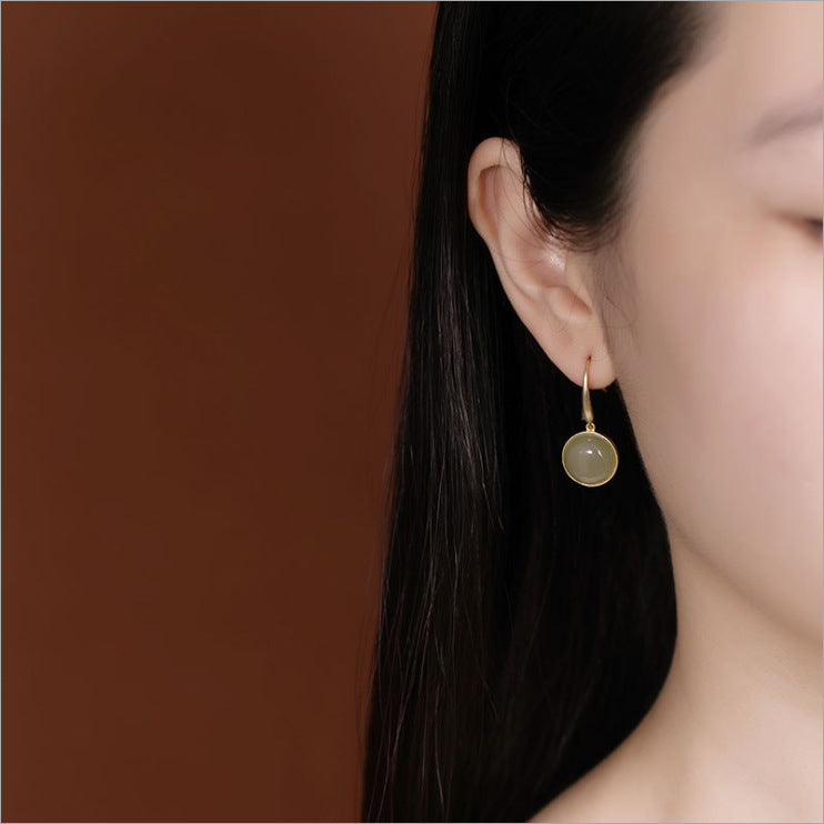 Argent Boucle d'oreille artisanal délicat