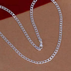 Argent Collier magnifique au style unique