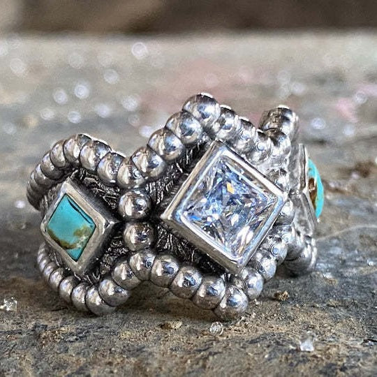 Argent Bague artisanal délicat