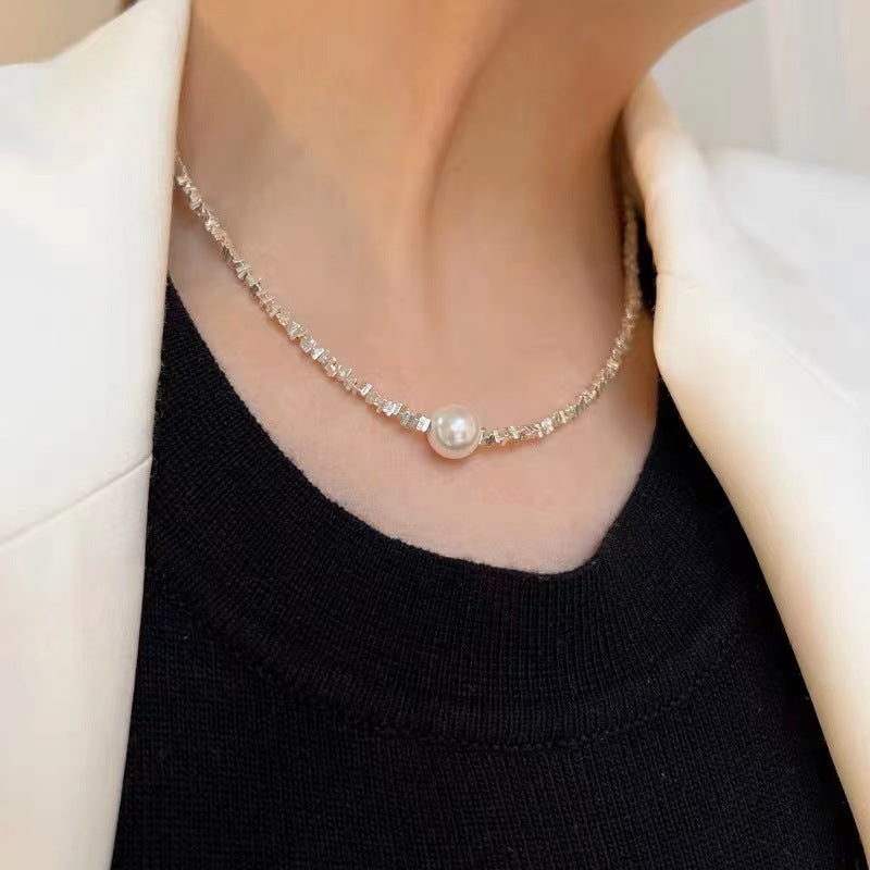 Argent Collier élégant pour toute occasion