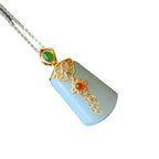 Argent Collier magnifique au style unique