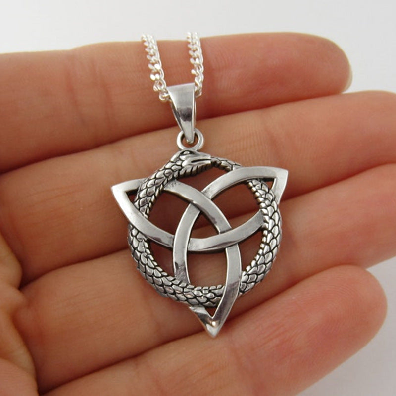 Argent Collier vintage fait main