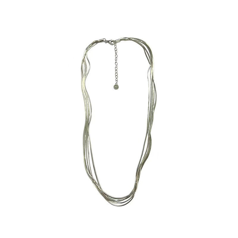 Argent Collier magnifique au style unique