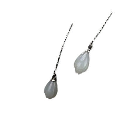 Argent Boucle d'oreille artisanal délicat