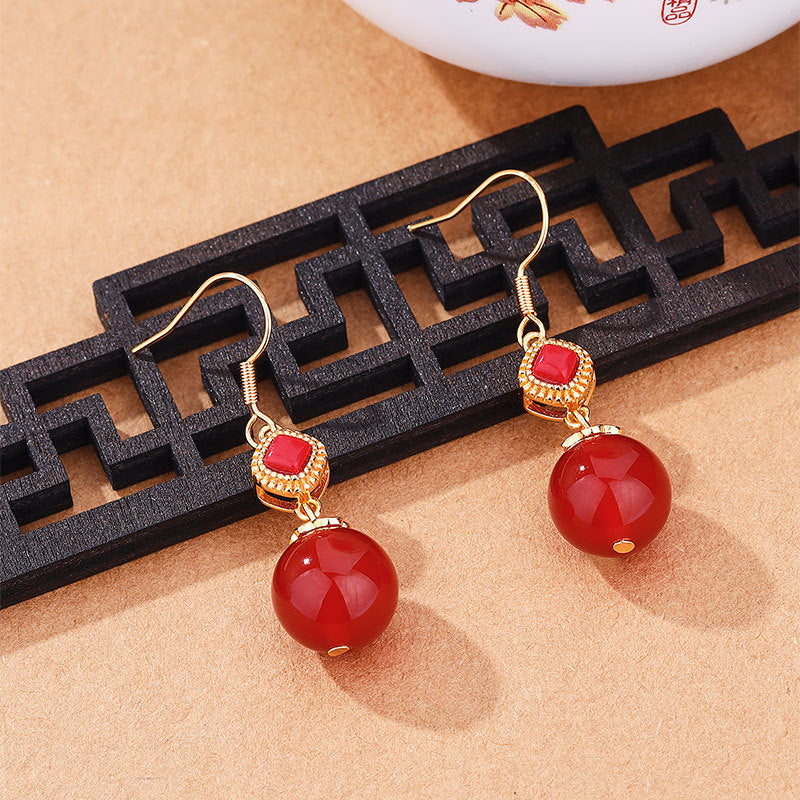 Argent Boucle d'oreille artisanal délicat