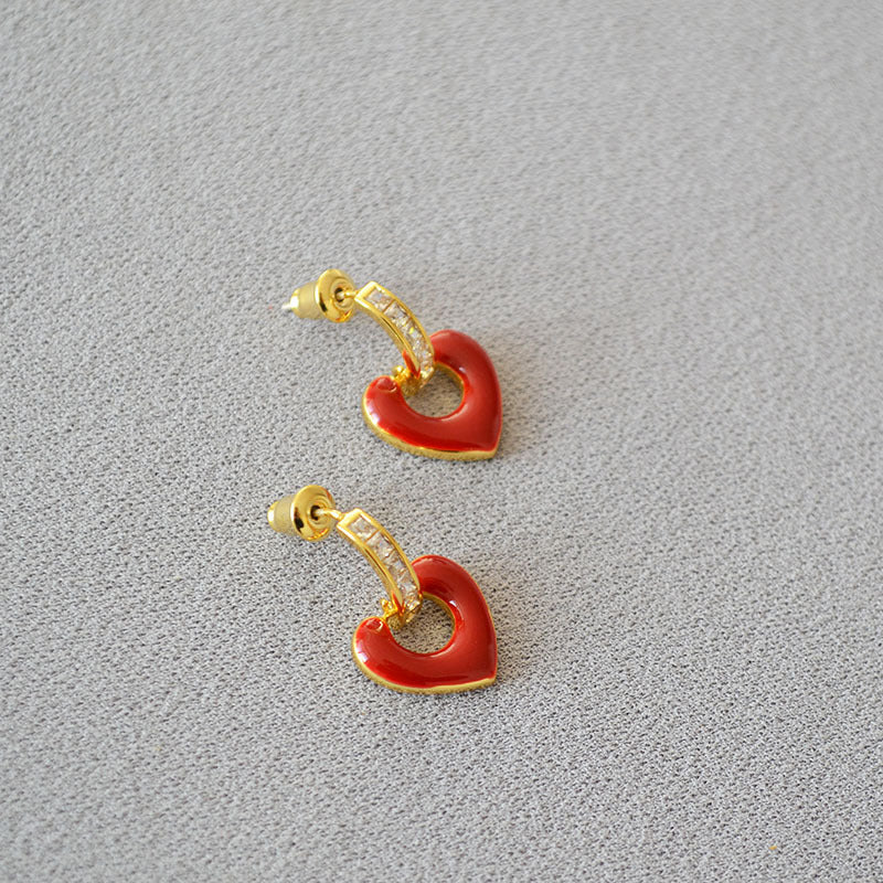 Argent Boucle d'oreille artisanal délicat