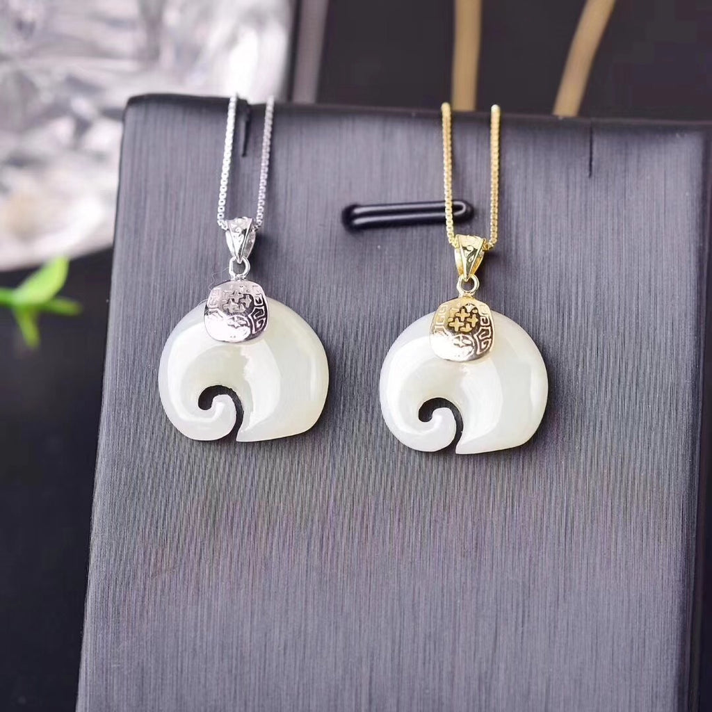 Argent Collier vintage fait main