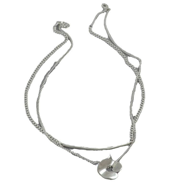 Argent Collier vintage fait main