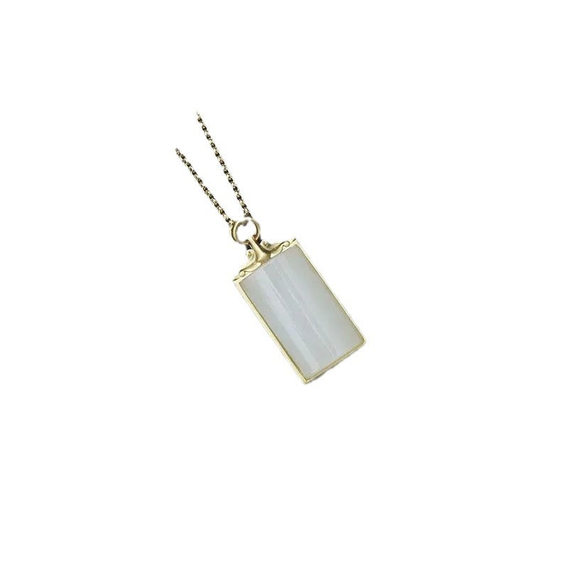 Argent Collier vintage fait main