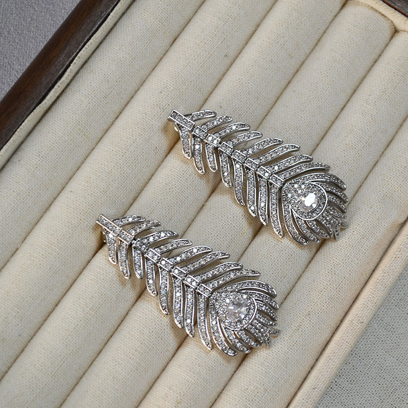 Argent Boucle d'oreille artisanal délicat