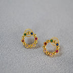 Argent Boucle d'oreille artisanal délicat