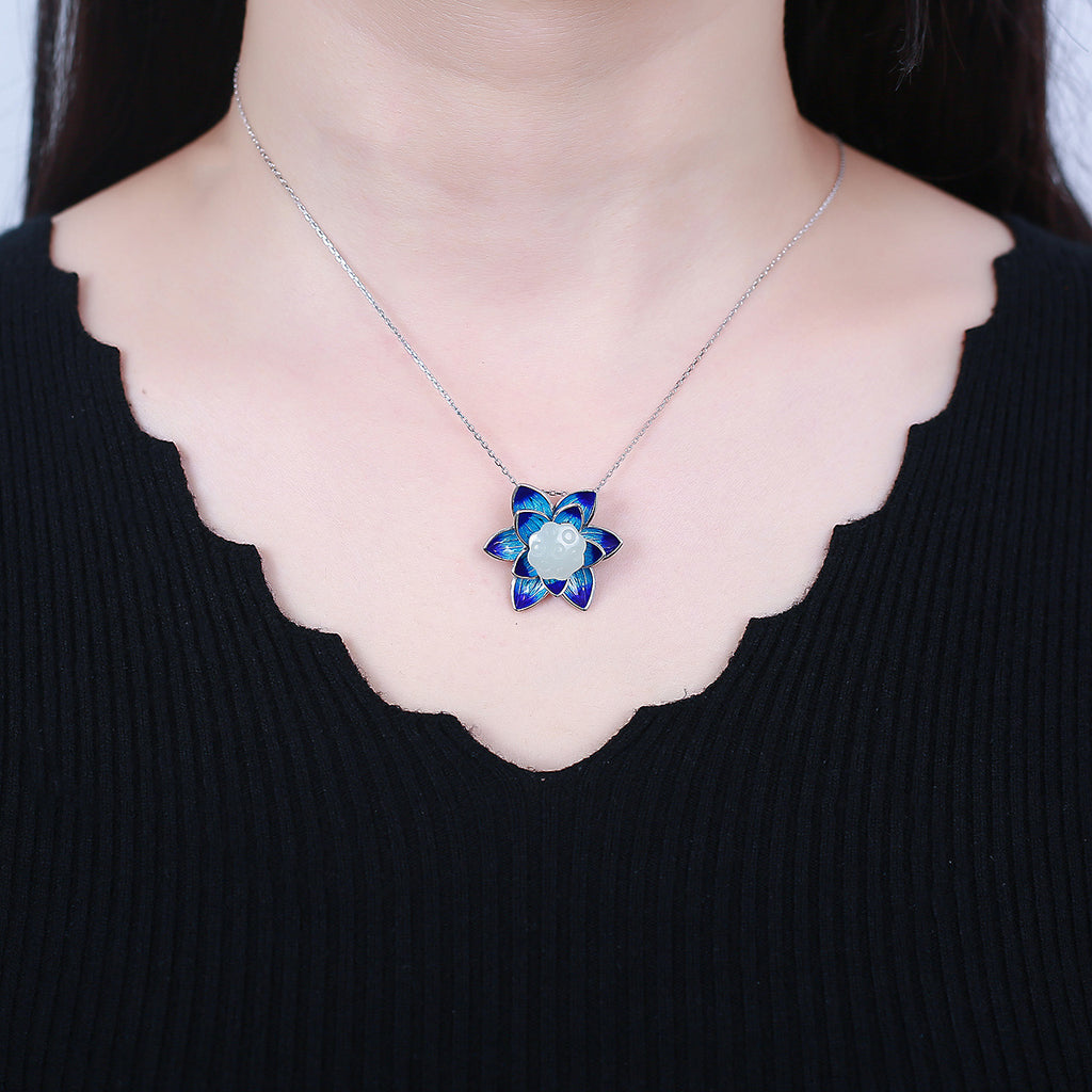 Argent Collier élégant pour toute occasion