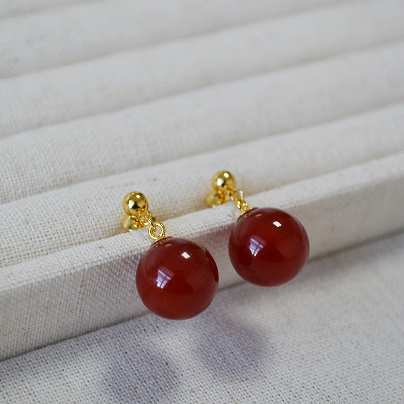 Argent Boucle d'oreille artisanal délicat