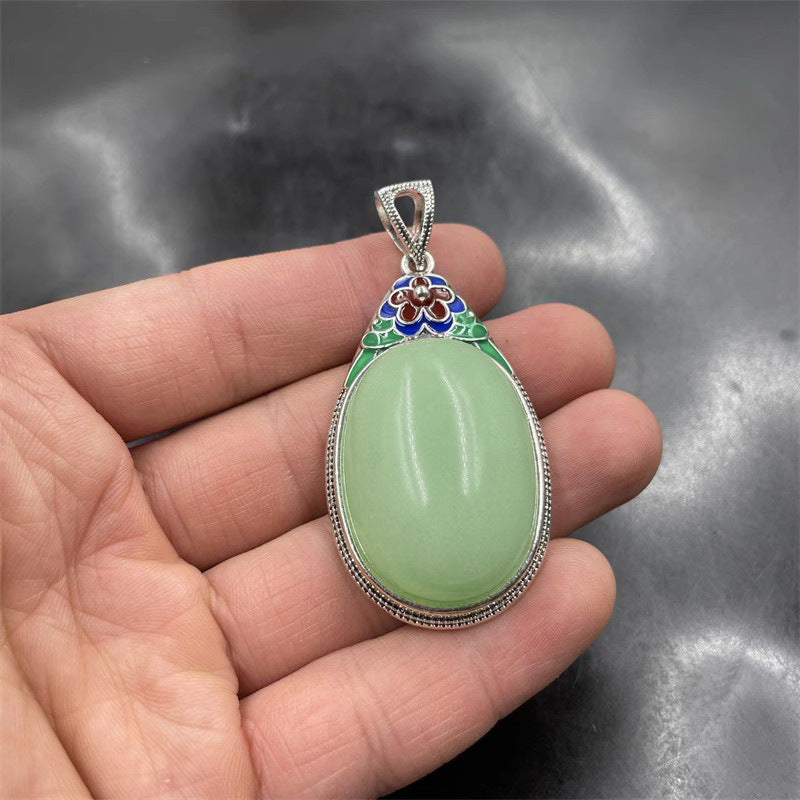 Argent Collier magnifique au style unique