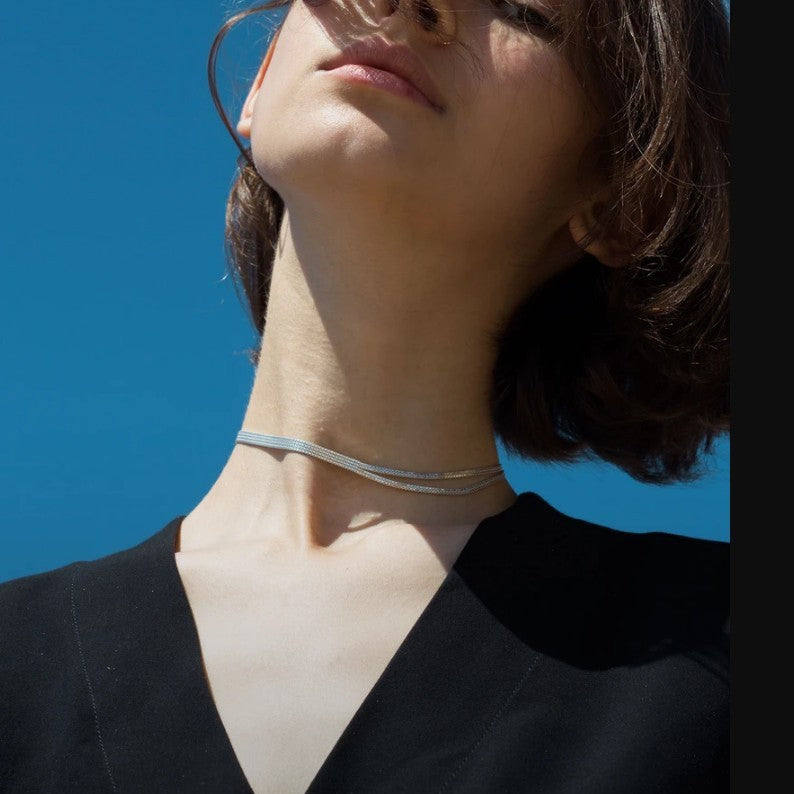 Argent Collier élégant pour toute occasion